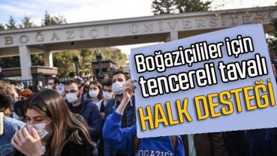 Boğaziçililer için tencereli tavalı destek