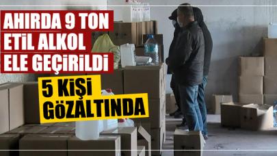 Büyükçekmece'deki ahırda 9 ton etil alkol ele geçirildi: 5 gözaltı