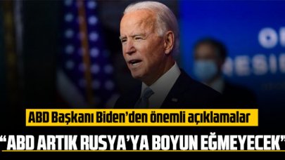 ABD Başkanı Biden’den önemli açıklamalar: “ABD artık Rusya’ya boyun eğmeyecek”