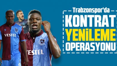 Trabzonspor'da kontrat yenileme operasyonu! İlk isim için masaya oturuluyor