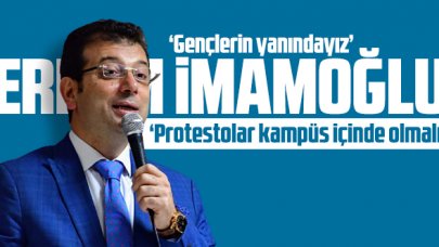 Ekrem İmamoğlu'ndan gençlere çağrı: Onların yanındayız