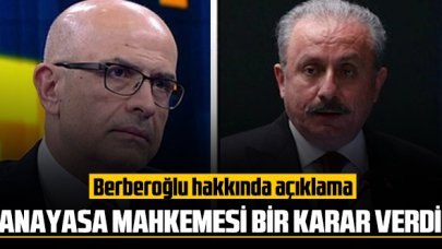 TBMM Başkanı Şentop'tan Enis Berberoğlu kararı hakkında açıklama