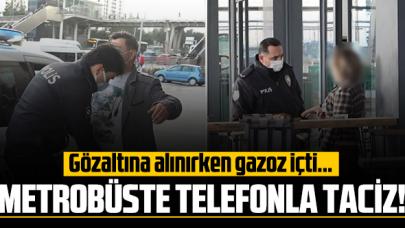 Beylikdüzü'nde metrobüsten inen kadına cep telefonuyla taciz!