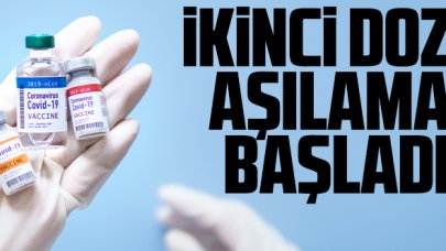 Sağlık çalışanlarında ikinci doz aşılama süreci başladı