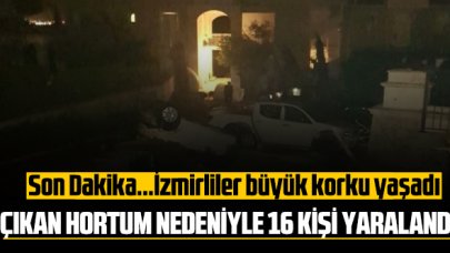 İzmirliler büyük korku yaşadı; çıkan hortum nedeniyle 5 kişi yaralandı