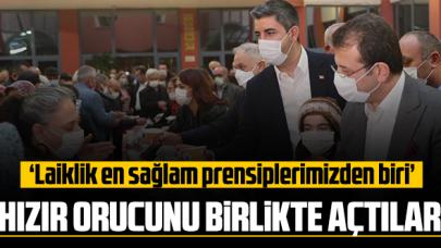 Ekrem İmamoğlu ve Gökhan Yüksel Hızır orucunu birlikte açtı