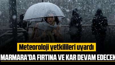 Meteoroloji yetkilileri uyardı: Fırtına ve kar devam edecek