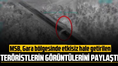 MSB Gara bölgesinde etkisiz hale getirilen teröristlerin görüntülerini paylaştı