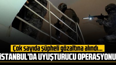 İstanbul'da 35 farklı adrese uyuşturucu operasyonu! Çok sayıda gözaltı var