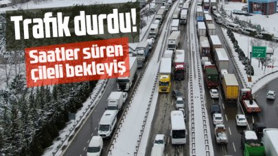 TEM Otoyolu'nda trafik durdu!