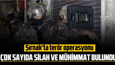 Şırnak'ta terör operasyonu: Çok sayıda silah ve mühimmat bulundu