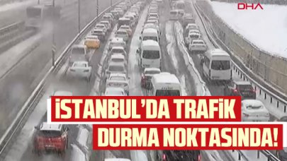 İstanbul Kavacık'ta trafik durma noktasına geldi!