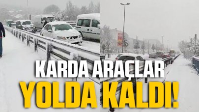 İstanbul'da araçlar yolda kaldı!