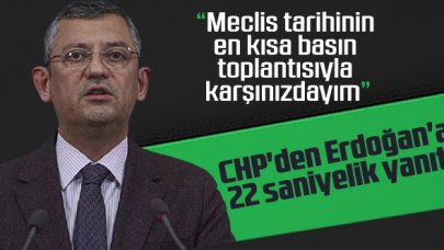 CHP'den Erdoğan'a 22 saniyelik yanıt!