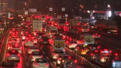 İstanbul'da trafik yoğunluğu