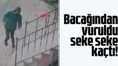 Sultangazi'de bacağından vurulan kişi seke seke kaçtı