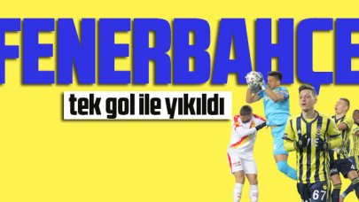 Fenerbahçe tek gol ile yıkıldı: 0-1