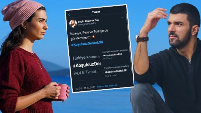 Engin Akyürek ve Tuba Büyüküstün dünyanın en çok konuşulan isimleri oldu