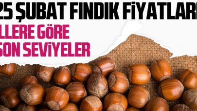 25 Şubat 2021 Perşembe fındık fiyatları | Fındık kaç lira?