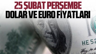 25 Şubat Perşembe döviz fiyatları | Dolar ve euro kaç lira?