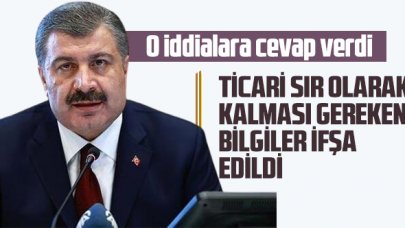 Bakan Koca'dan "Bedava aşıya para verildi" iddiasına yanıt: Ticari sır olarak kalması gereken bilgiler ifşa edildi