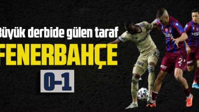 Büyük derbide gülen taraf Kanarya oldu: Trabzonspor  0- Fenerbahçe: 1