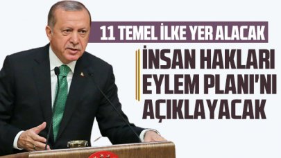 Cumhurbaşkanı Erdoğan, yarın İnsan Hakları Eylem Planı'nı açıklayacak