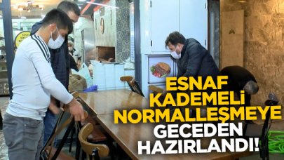 İstanbul'da esnaf kademeli normalleşmeye geceden hazırlandı