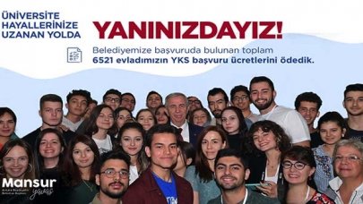 Ankara Büyükşehir Belediye Başkanı Yavaş: 6521 evladımızın YKS ücretlerini yatırdık