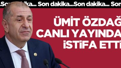 İYİ Parti'li Ümit Özdağ canlı yayında istifa etti