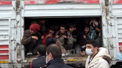 114 kaçak göçmen taşıyan TIR'ın sürücüsü sorguda