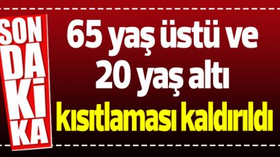 İstanbul Valiliği duyurdu: 65 yaş üstü ve 20 yaş altı kısıtlaması kaldırıldı