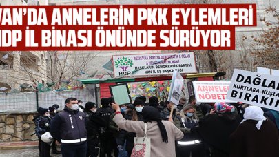 Van'da çocukları PKK tarafından kaçırılan ailelerin eylemleri sürüyor