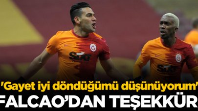 Falcao'dan herkese teşekkür