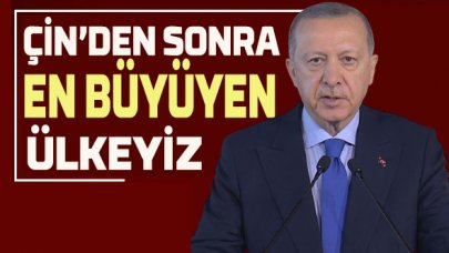 Erdoğan: Türkiye 2020'de Çin'den sonra en fazla büyüyen ülke oldu