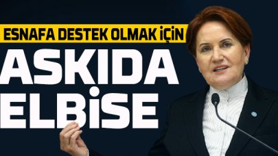 Akşener'den zor durumdaki esnafa ''askıda elbise''