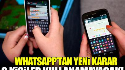 Whatsapp artık onlara yasak!