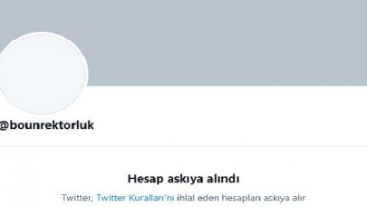 Boğaziçi Üniversitesi Rektörlüğü'nün Twitter hesabı askıya alındı