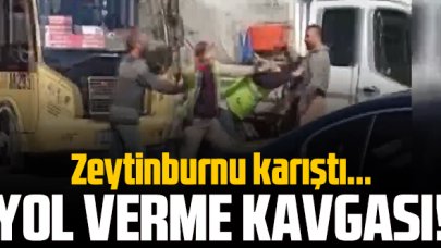 Zeytinburnu'nda yol verme kavgası!