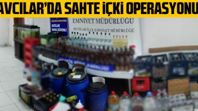 Avcılar’da villaya sahte içki operasyonu kamerada