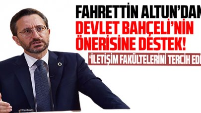 İletişim Başkanı Altun'dan Devlet Bahçeli'nin önerisine destek!