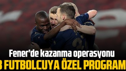 Fenerbahçe'de kazanma zamanı! 3 isme özel program uygulanıyor