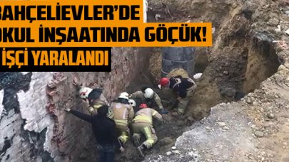 Bahçelievler'de okulda göçük: 1 yaralı