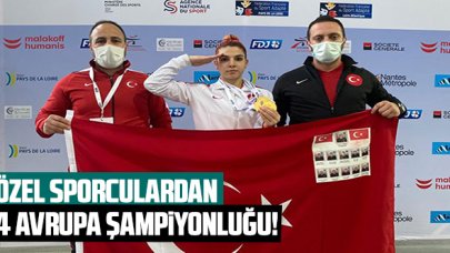 Özel sporculardan 4 Avrupa şampiyonluğu