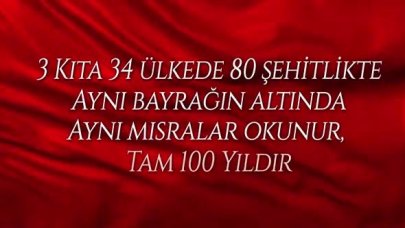 İletişim Başkanlığı İstiklal Marşı'nın 100. yılına özel klip hazırladı