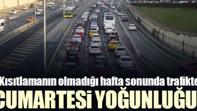 Kısıtlamanın olmadığı İstanbul'da trafik yoğunluğu