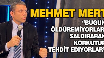 Mehmet Mert: Bugün öldüremedikleri için saldırı ve şiddetle tehdit uyguluyorlar