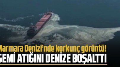 Marmara Denizi'ne atık boşaltıldı: Soruşturma başlatıldı