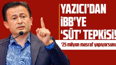 Tuzla Belediye Başkanı Yazıcı'dan İBB'ye 'süt' tepkisi: '25 milyon masraf yapıyorsunuz'