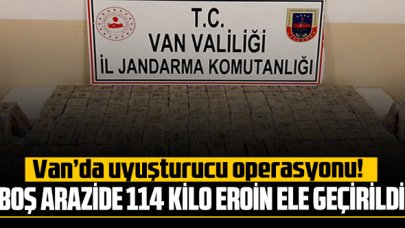 Van'da uyuşturucu operasyonu: 114 kilo eroin ele geçirildi